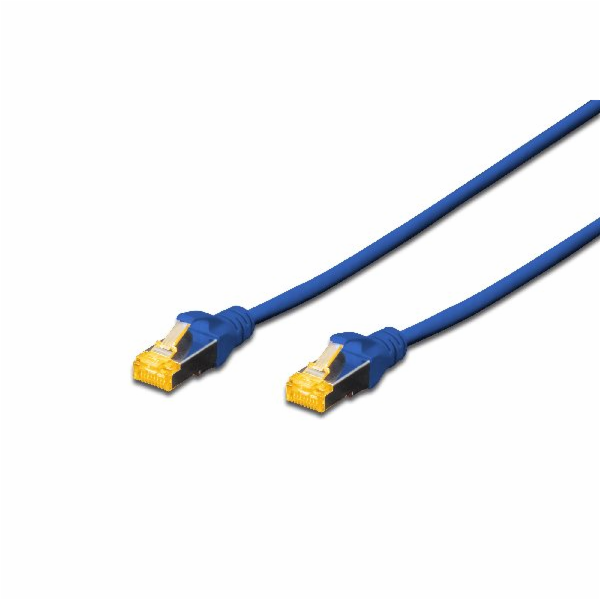 DIGITUS patch kábel Cat6A, S/FTP (PiMF), LSOH - 10m, modrý