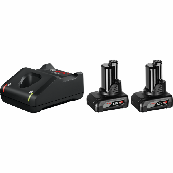 Bosch 2x 6.0Ah, GAL 12V-40 aku