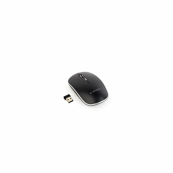 GEMBIRD myš MUSW-4B-01, černá, bezdrátová, USB nano receiver