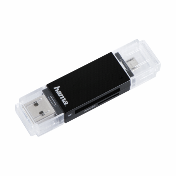 HAMA čtečka paměťových karet Basic USB 2.0/micro USB OTG/...