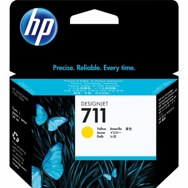 HP inkoust žlutý č. 711 (CZ132A)