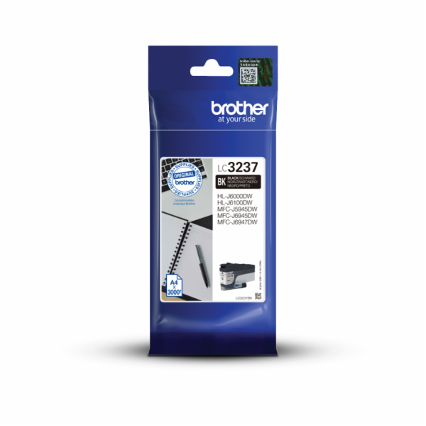 Brother LC-3237BK - originální BROTHER INK LC-3237BK - bl...