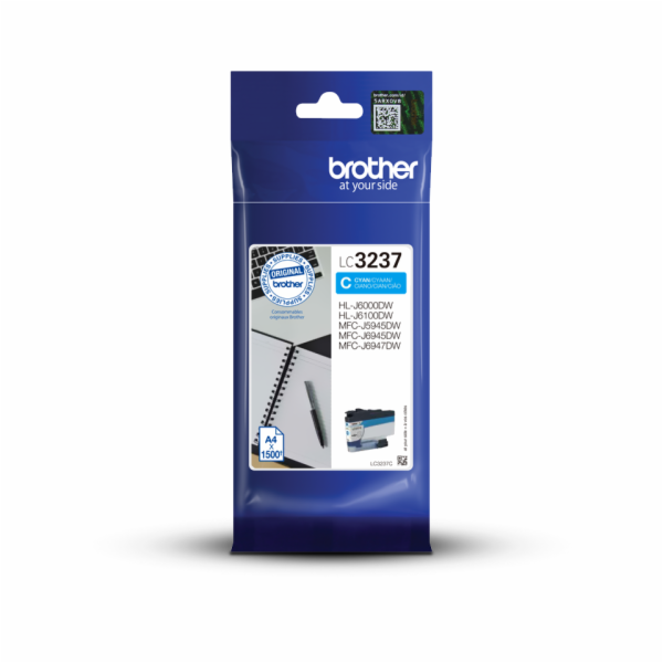 Brother LC-3237C - originální BROTHER INK LC-3237C - cyan...