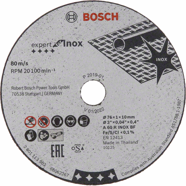 Bosch 2608601520 kotouč řezný Expert For Inox 76x1x10 mm