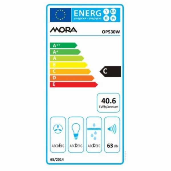 Mora OP 530 W Digestoř běžná podvěsná 50cm