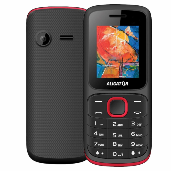 ALIGATOR D210 Dual sim černo-červený
