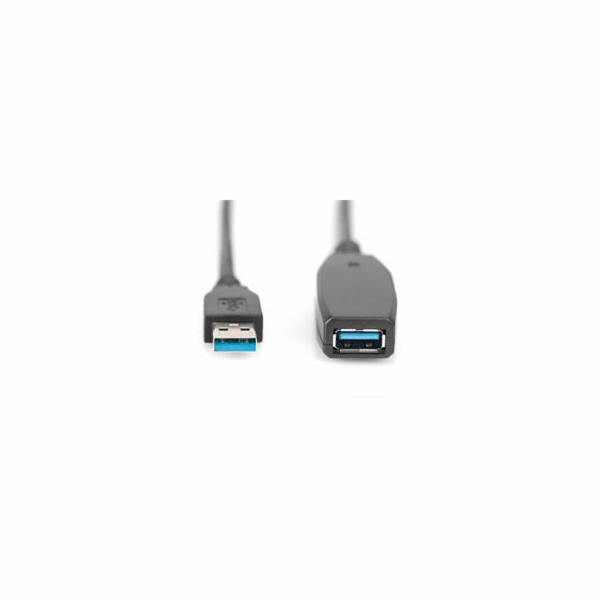 USB 3.0 SuperSpeed ??USB A/USB A/M/Active Black 10m kabel