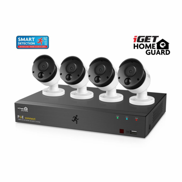 iGET HOMEGUARD HGNVK85304 Kamerový PoE systém se SMART de...