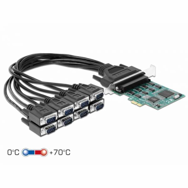 DeLOCK PCIe karta > 8xSerial RS-232 DB9, karta rozhraní