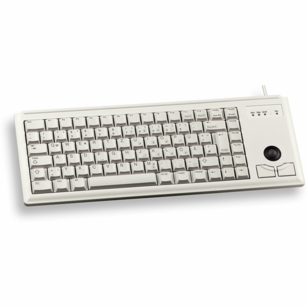 CHERRY klávesnice G84-4400, trackball, ultralehká, PS/2, ...
