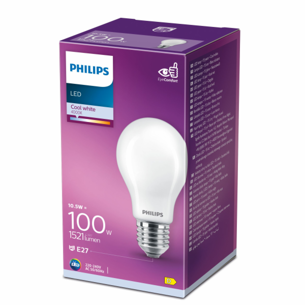 Philips Classic LED žárovka 100W A60 CW FR ND 1CT/10 9290...