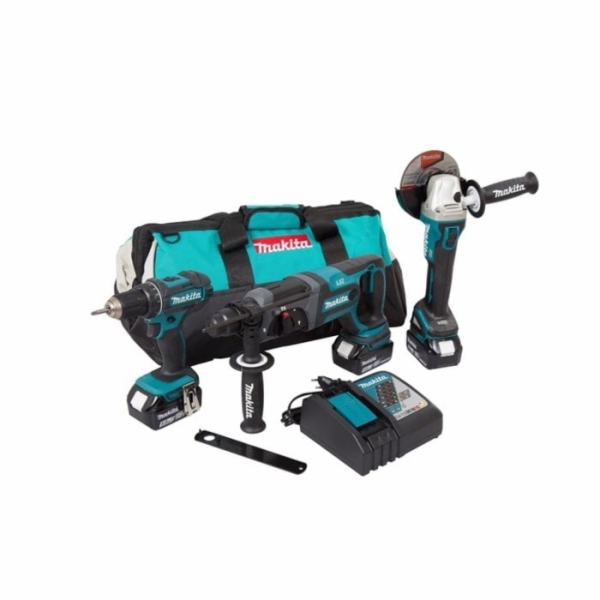 Makita DLX3078TX1 Aku sada DGA504+DHR241+DDF482 Li-ion LX...