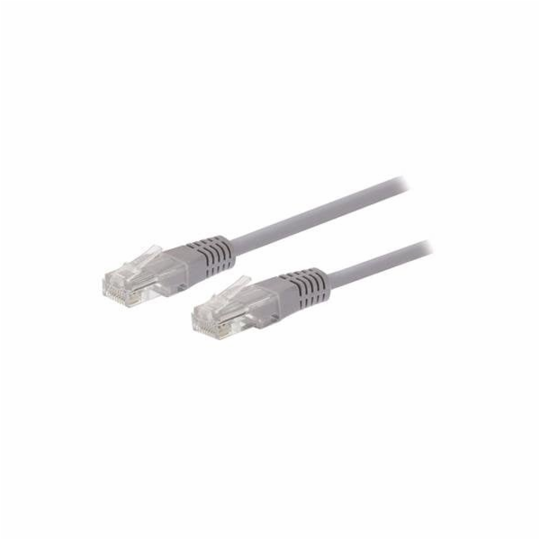 C-TECH kabel patchcord Cat5e, UTP, šedý, 0,5m