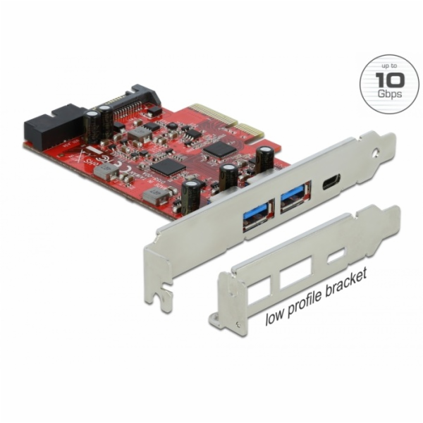 Delock PCI Express x4 Karta na 1 x externí USB Type-C sam...