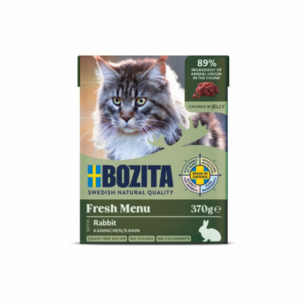 BOZITA Králík v želé - mokré krmivo pro kočky - 370 g