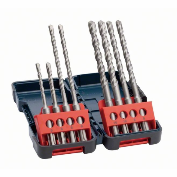 Bosch 8dílná sada vrtáků SDS plus-3, Tough Box 5–10 mm (2...