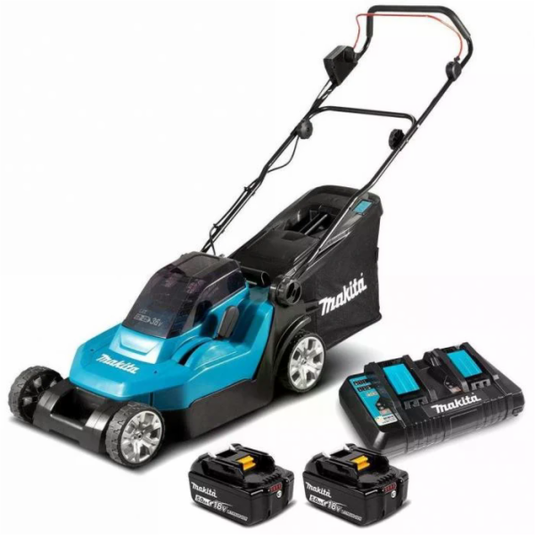 Makita DLM382PT2 aku sekacka na travu