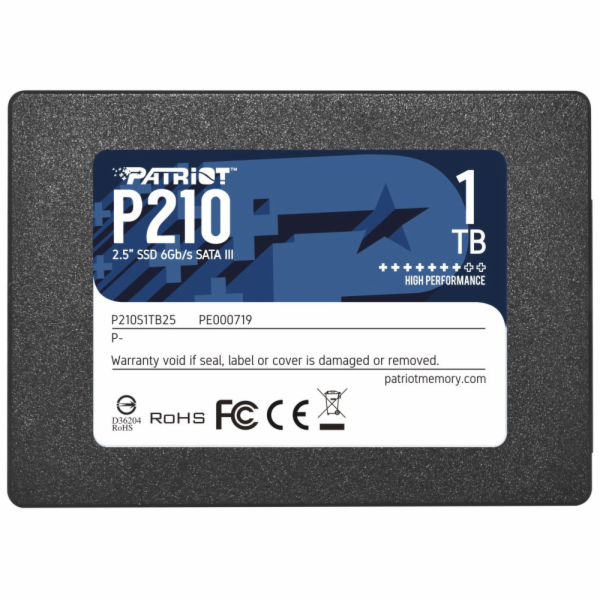 PATRIOT P210/1TB/SSD/2.5"/SATA/3R