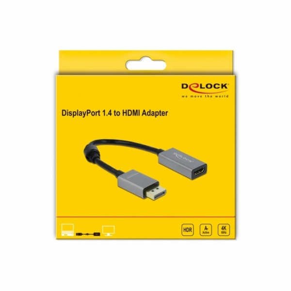Aktivní adaptér Displayport 1.4 > HDMI zásuvka 4K 60Hz