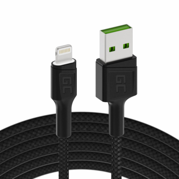 Green Cell USB kabel GCRay USB-Lightni kabel 200cm, LED p...