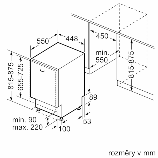 Bosch SPV2IKX10E Vestavná myčka