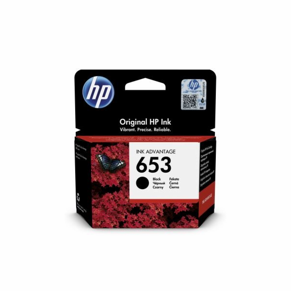 HP 653 Black (3YM75AE) - originální