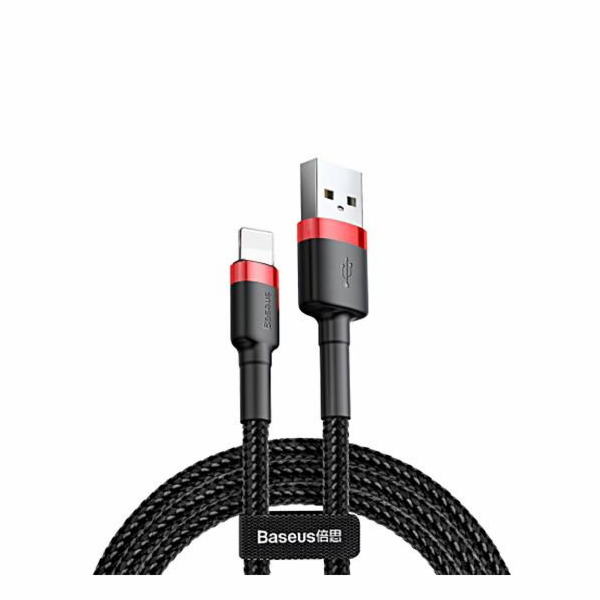 Baseus datový kabel Cafule Lightning 2m 1,5A červeno-černý
