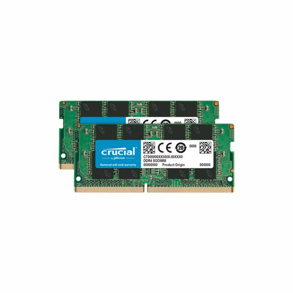 Crucial - DDR4 - sada - 64 GB: 2 x 32 GB - SO-DIMM 260-pi...