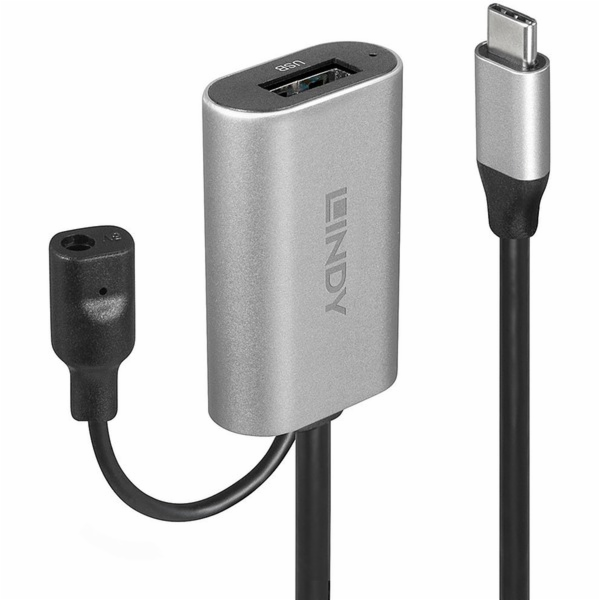 Lindy USB 3.2 Gen 1 aktivní prodlužovací kabel, USB-C sam...