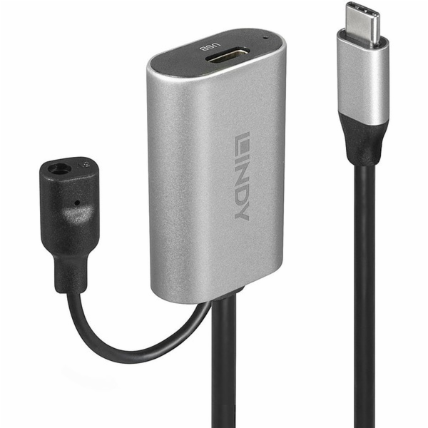 Lindy USB 3.2 Gen 1 aktivní prodlužovací kabel, USB-C sam...