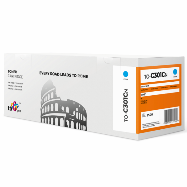 TB Print Toner TB Print pro OKI C301 TO-C301CN CY 100% zb...