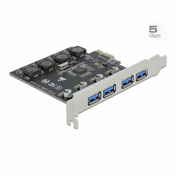 DeLOCK PCIe x1 až 4x ext. USB Type-A USB 3.2 Gen 1, USB ř...