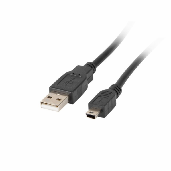 LANBERG USB MINI (M) na USB-A (M) 2.0 kabel 0,3m, černý (...