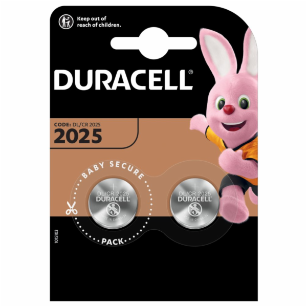 Baterie Duracell CR2025 150mAh 2ks.