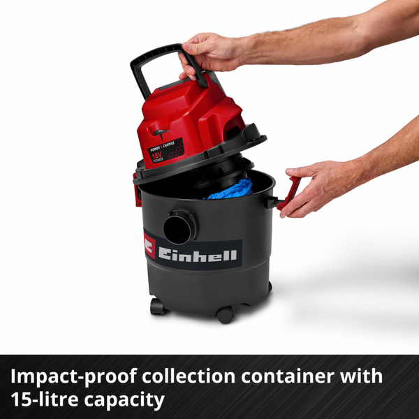 Einhell akumulátorový mokro/suchý vysavač TC-VC 18/15 Li-...