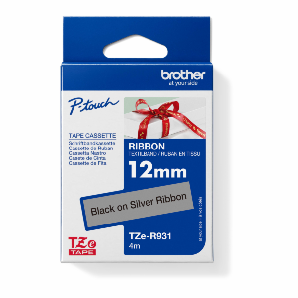 BROTHER TZE-R931 - kazeta TZ šířky 12mm, TEXTILNÍ páska 4...