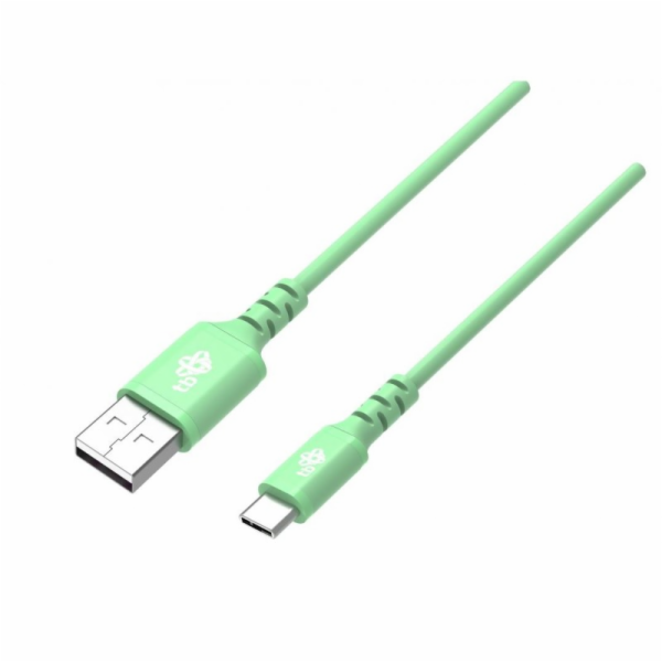 USB kabel TB TB USB-USB C kabel 1m silikonový zelený