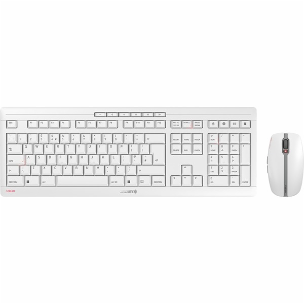 Cherry STREAM DESKTOP RECHARGE (bílá/šedá, rozvržení pro ...