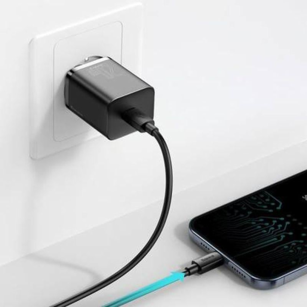 Nabíječka BASEUS, USB 3.0 TYP-C, černá