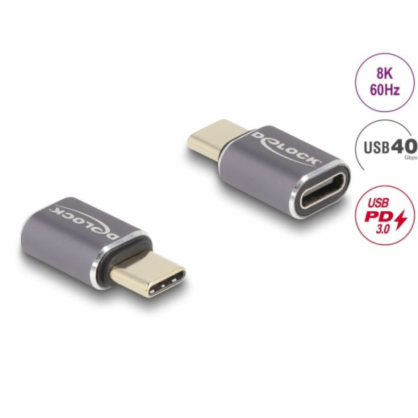 Delock USB Adaptér 40 Gbps USB Type-C PD 3.0 100 W samec ...