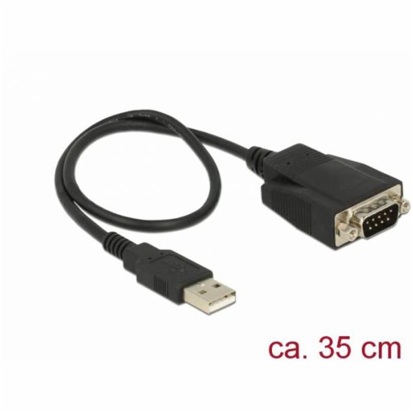 DeLOCK USB 2.0 adaptér, USB-A zástrčka > sériová RS-232 z...