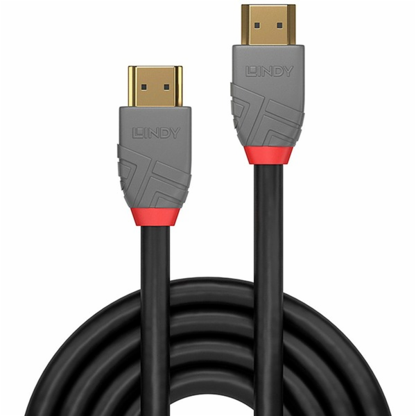 Lindy Standardní HDMI kabel, Anthra Line (černý, 7,5 metru)