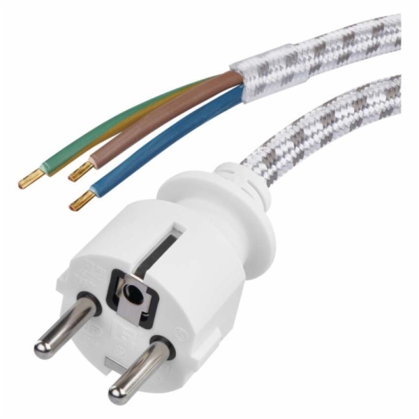 Kabel flexo 3x0,75mm opředená 2,4m  S00003