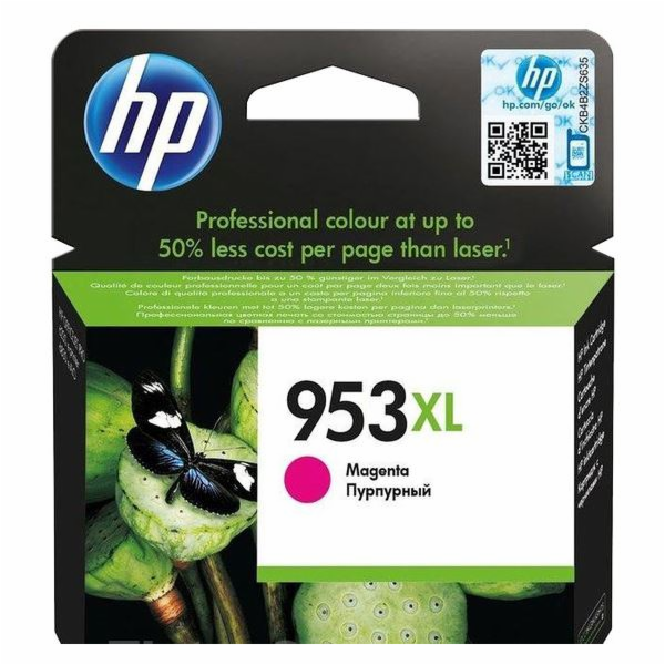 HP inkoustová kazeta 953XL purpurová F6U17AE originál