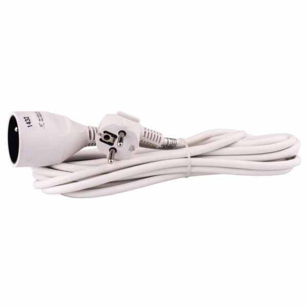 Prodlužovací kabel EMOS se zemí 1 bílý zásuvka 5m (P0115)