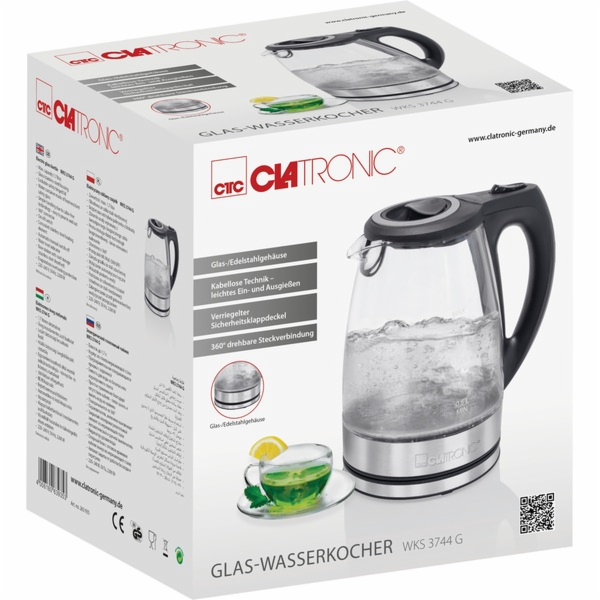 Rychlovarná konvice Clatronic WKS 3744 G Stříbrná