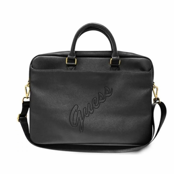 Guess GUCB15PUSASBK PU Saffiano Vintage Script Computer B...