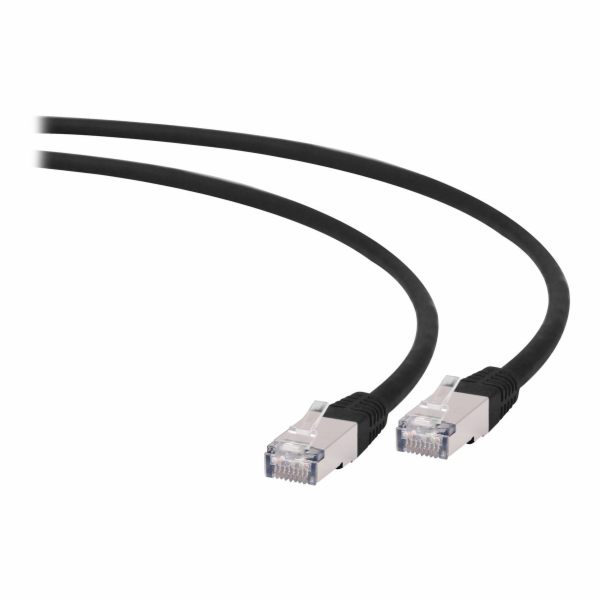 PATCH KABEL S/FTP cat.6a LSZH 0.5m black