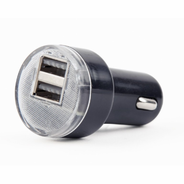 Nabíječka do auta 2xUSB 2.1A černá