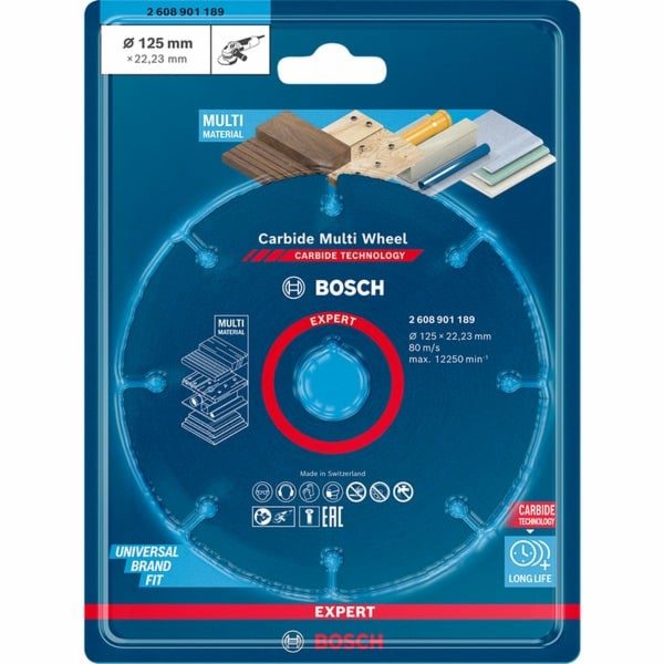 Bosch EXPERT Carbide MultiWheel řezací kotouč, O 125 mm